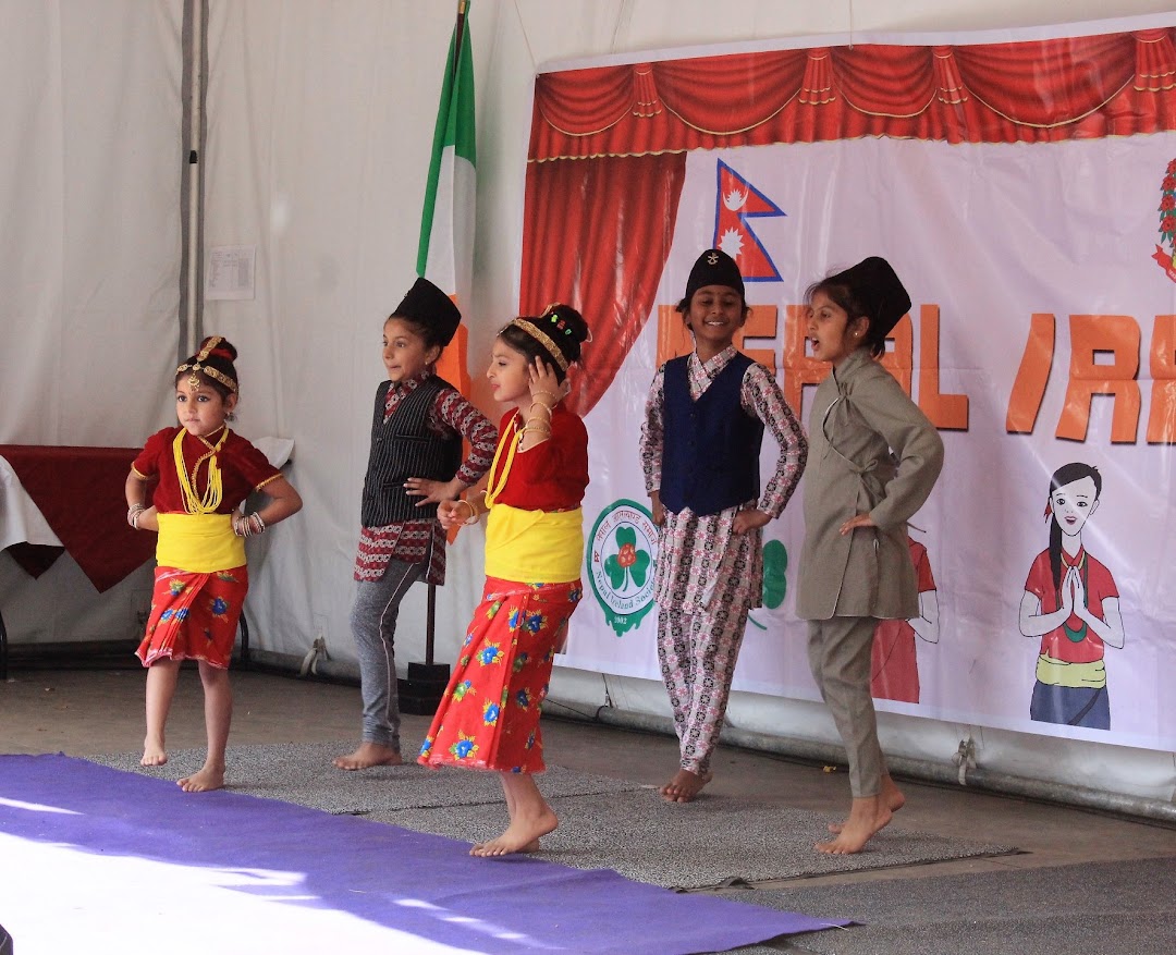 Children dancing at Nepal Ireland Day celebration
